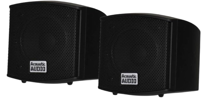 Premium Immersive Satellite Speakers - Pair, 3 Inch Woofer